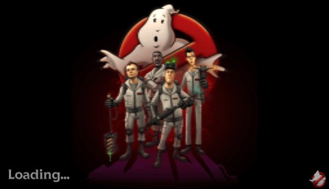 Ghostbusters: The Video Game title screen for PSP
